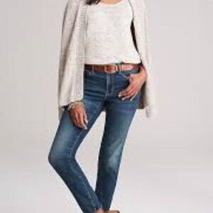 J Jill Denim Jeans Womens 12 Blue Authentic Fit Slim Ankle Stretch Casual Pants